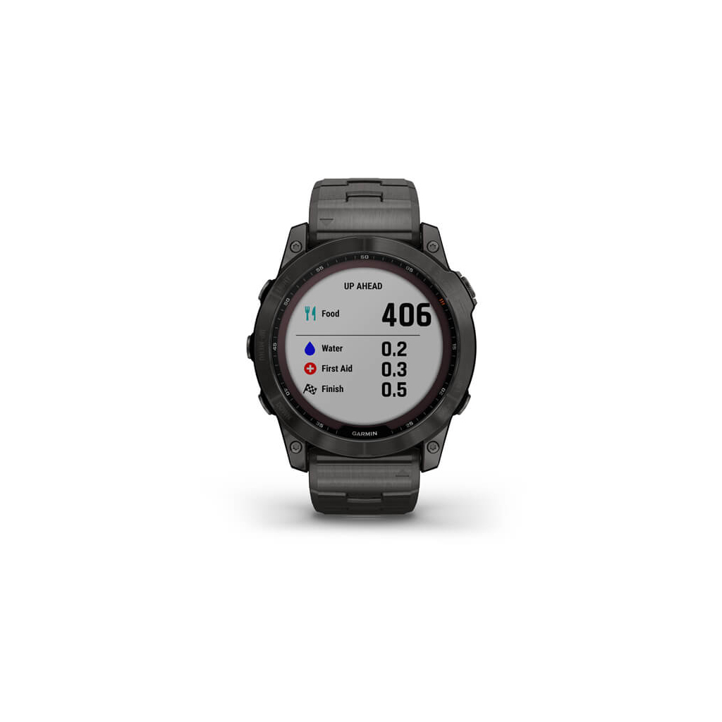 Смарт-часы Garmin fenix 7X Sapph Sol Carbon Gray DLC Ti, GPS (010-02541-27) - 7