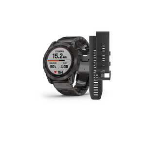 Смарт-часы Garmin fenix 7X Sapph Sol Carbon Gray DLC Ti, GPS (010-02541-27)