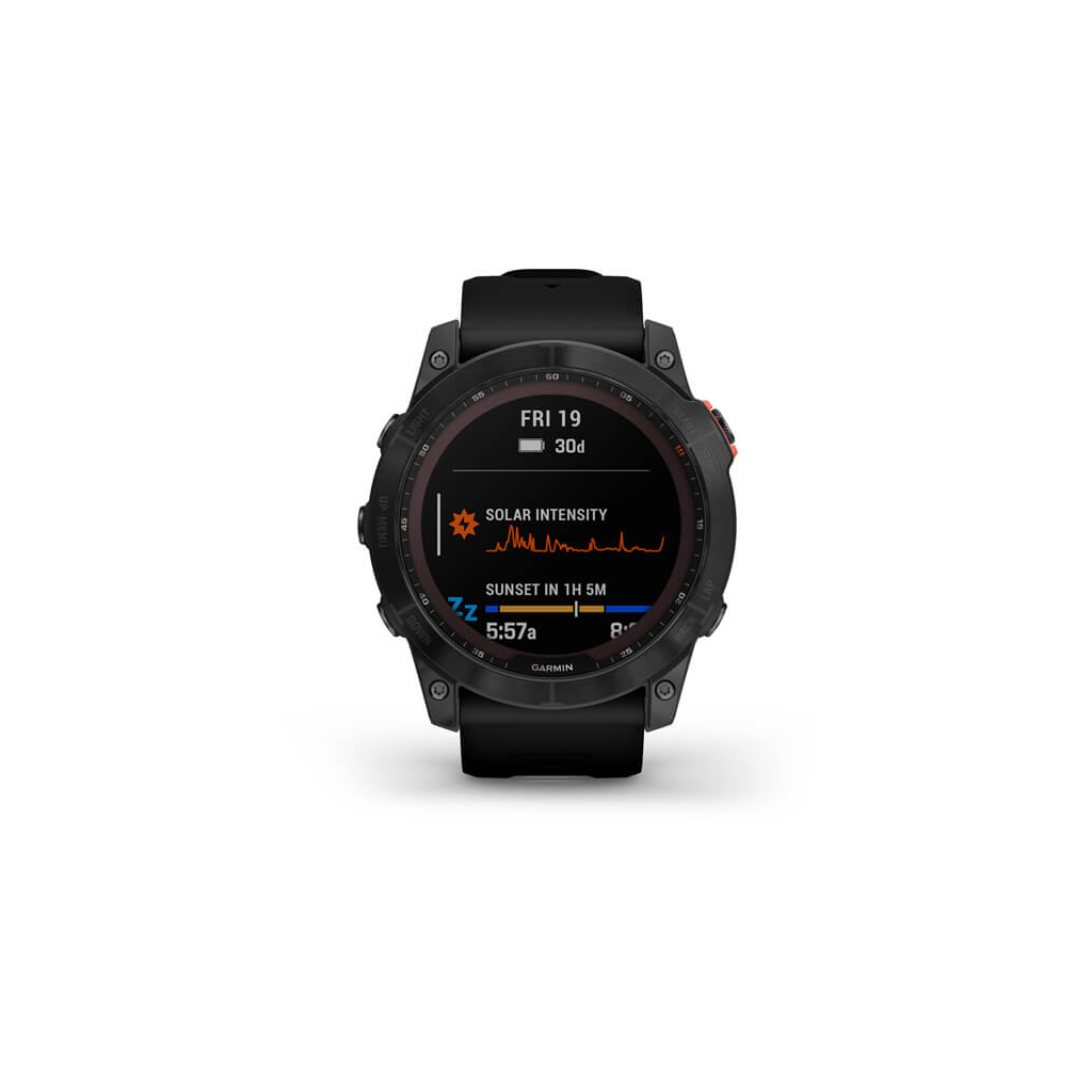 Смарт-часы Garmin fenix 7X Sol Slate Gray w/Black Band, GPS (010-02541-01) - 1