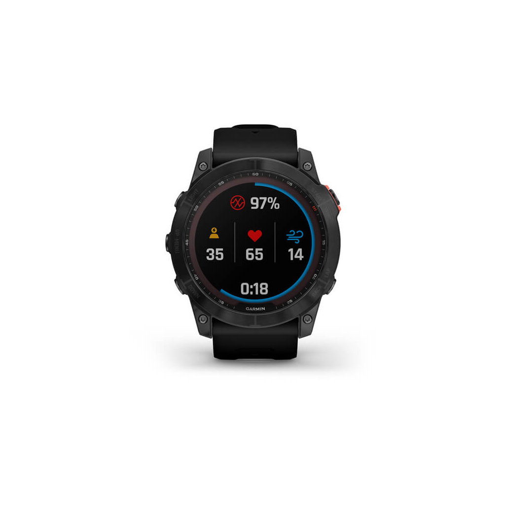Смарт-часы Garmin fenix 7X Sol Slate Gray w/Black Band, GPS (010-02541-01) - 5