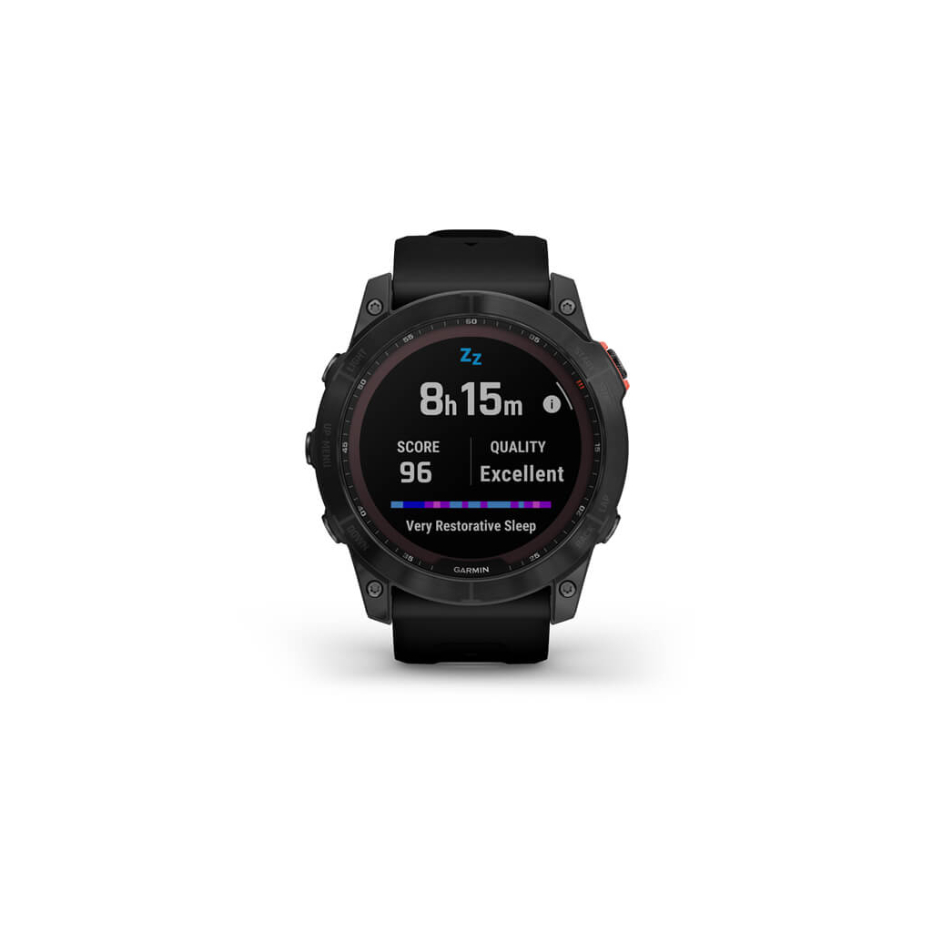 Смарт-часы Garmin fenix 7X Sol Slate Gray w/Black Band, GPS (010-02541-01) - 7