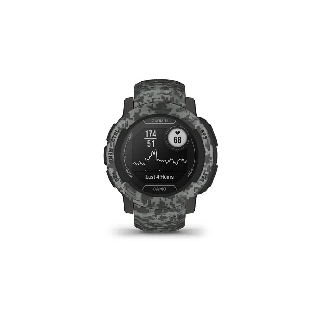 Смарт-часы Garmin Instinct 2, Camo Edition, Graphite Camo, GPS (010-02626-03) - 1