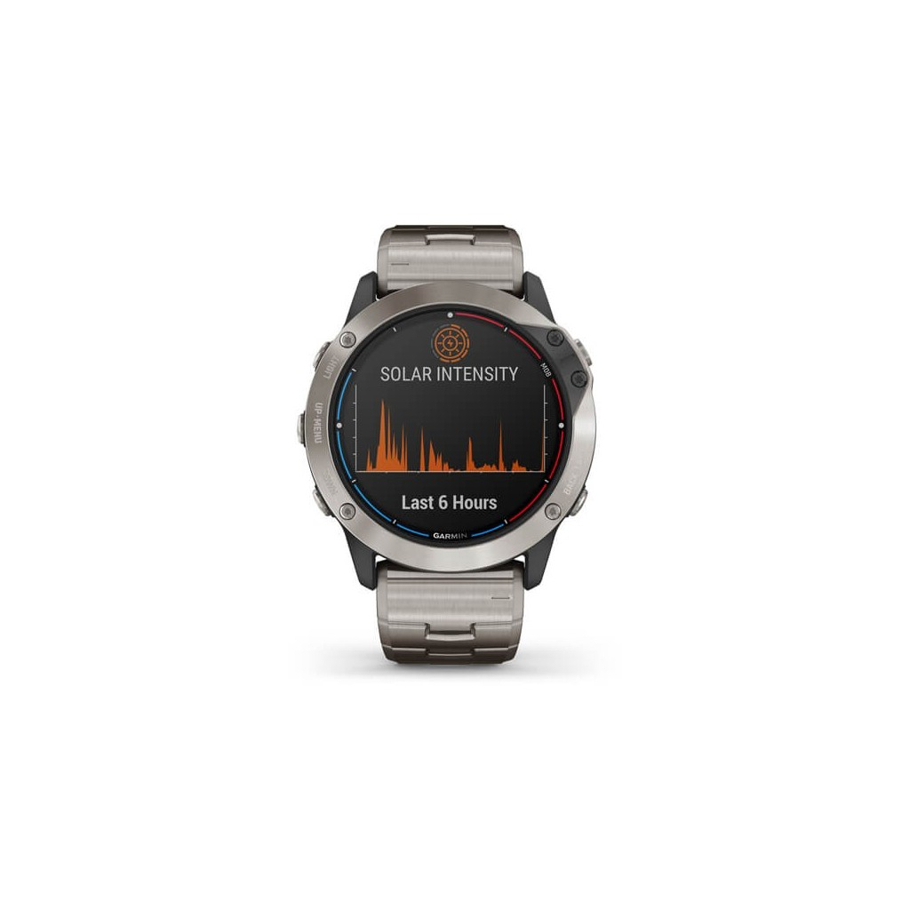 Смарт-часы Garmin quatix 6X Solar,Titanium w/Ti Band,GPS,EMEA (010-02157-31) - 1