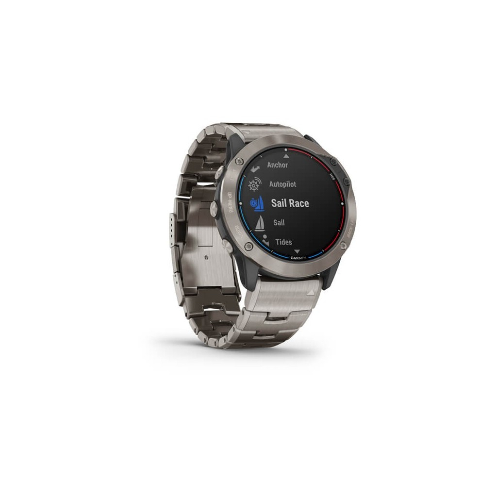 Смарт-часы Garmin quatix 6X Solar,Titanium w/Ti Band,GPS,EMEA (010-02157-31) - 3