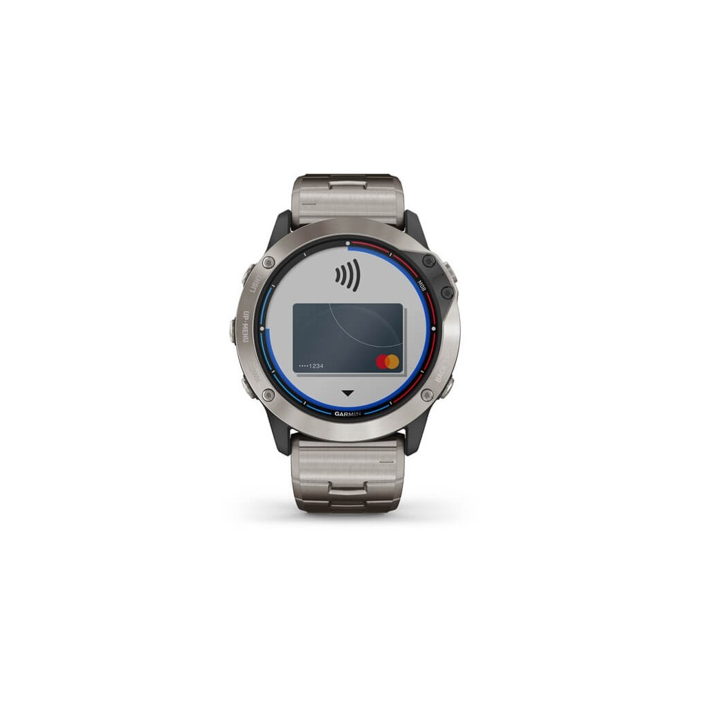 Смарт-часы Garmin quatix 6X Solar,Titanium w/Ti Band,GPS,EMEA (010-02157-31) - 6