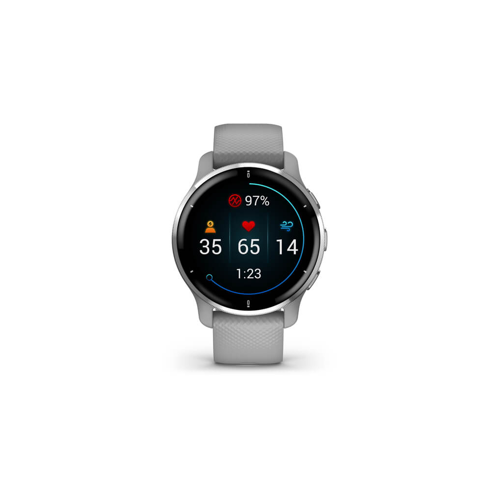 Смарт-часы Garmin Venu 2 Plus, Powder Gray + Passivated, GPS (010-02496-10) - 3