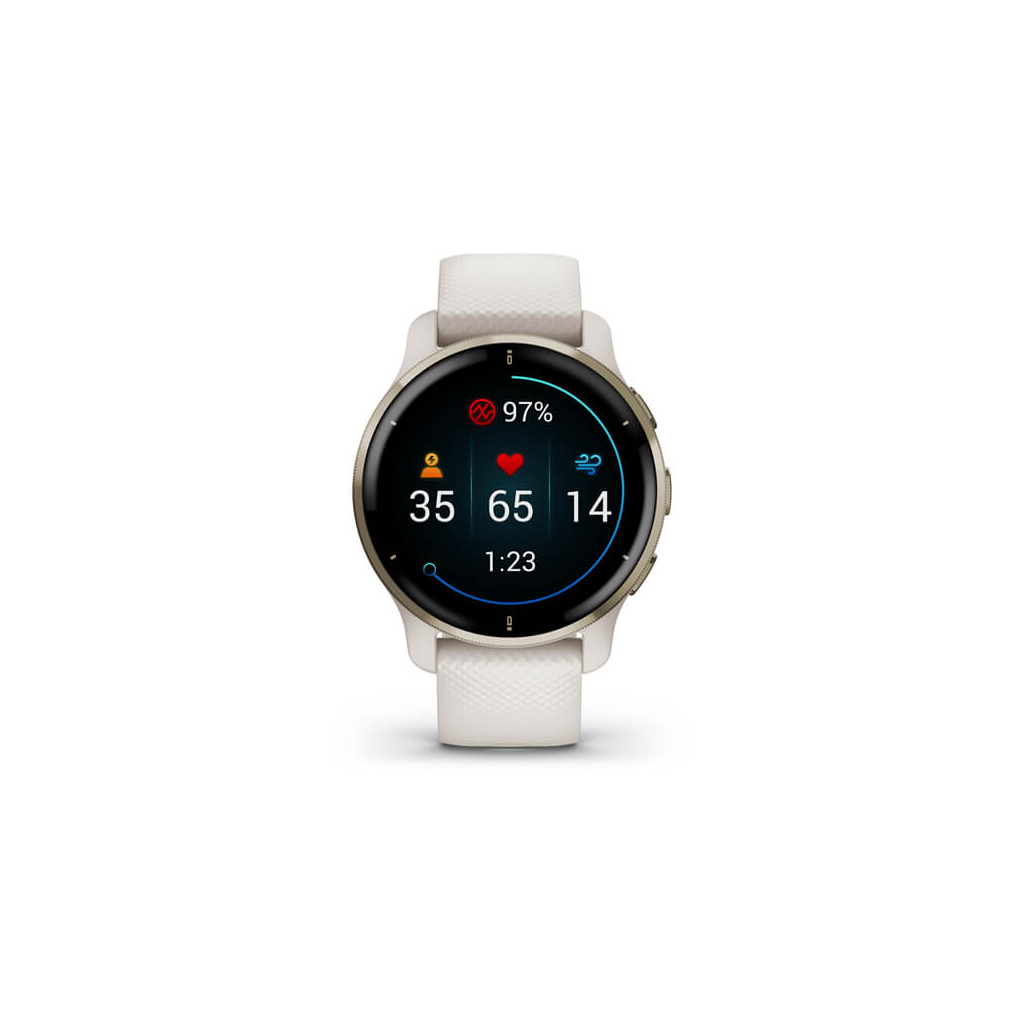 Смарт-часы Garmin Venu 2 Plus, Ivory + Cream Gold, GPS (010-02496-12) - 3