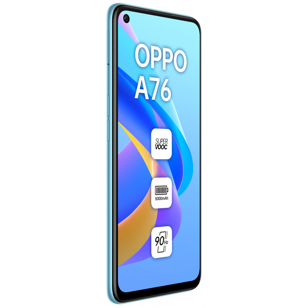 Мобильный телефон Oppo A76 4/128GB Glowing Blue (OFCPH2375_BLUE) - 3