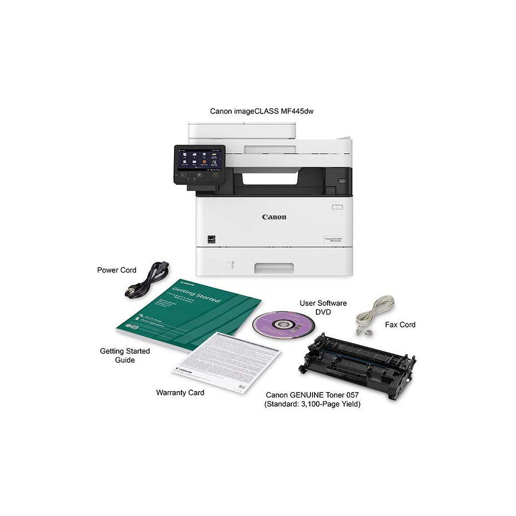 Многофункциональное устройство Canon MF445dw c Wi-Fi (3514C007/ 3010C002/ 3514C027 / 3514C061) - 2