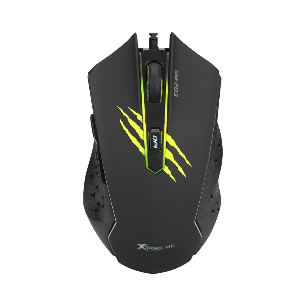 Мышка Xtrike GM-2037 Сolors-LED USB Black (GM-203) - 2