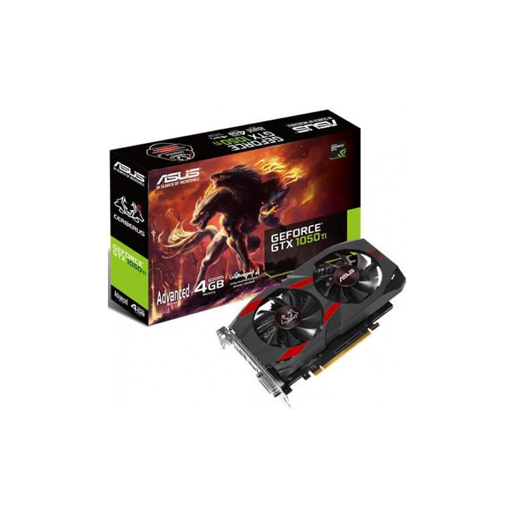 Видеокарта ASUS GeForce GTX1050 Ti 4096Mb CERBERUS Advanced (CERBERUS-GTX1050TI-A4G)