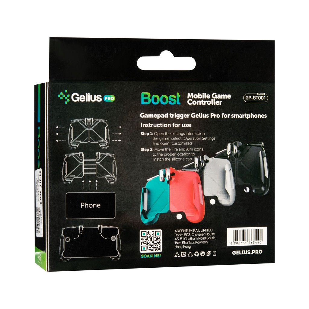 Геймпад Gelius Pro Boost GP-GT001 Black/White (00000084678) - 9