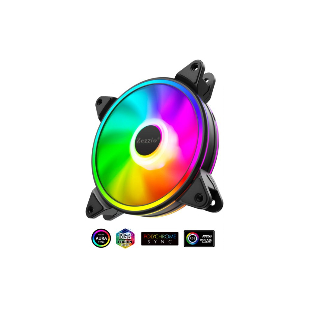 Кулер для корпуса Zezzio ZF-120 ARGB - 1