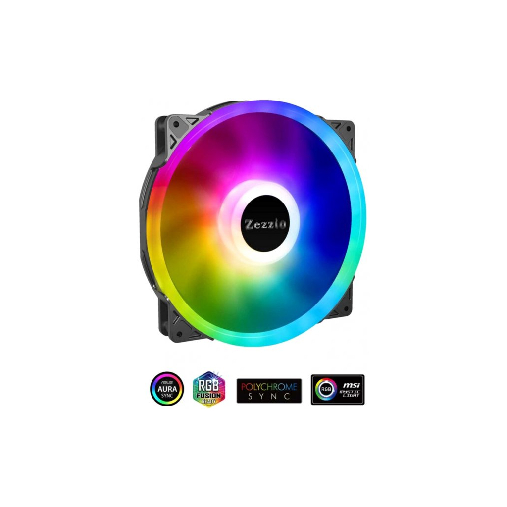 Кулер для корпуса Zezzio ZF-200 FRGB MAX - 1