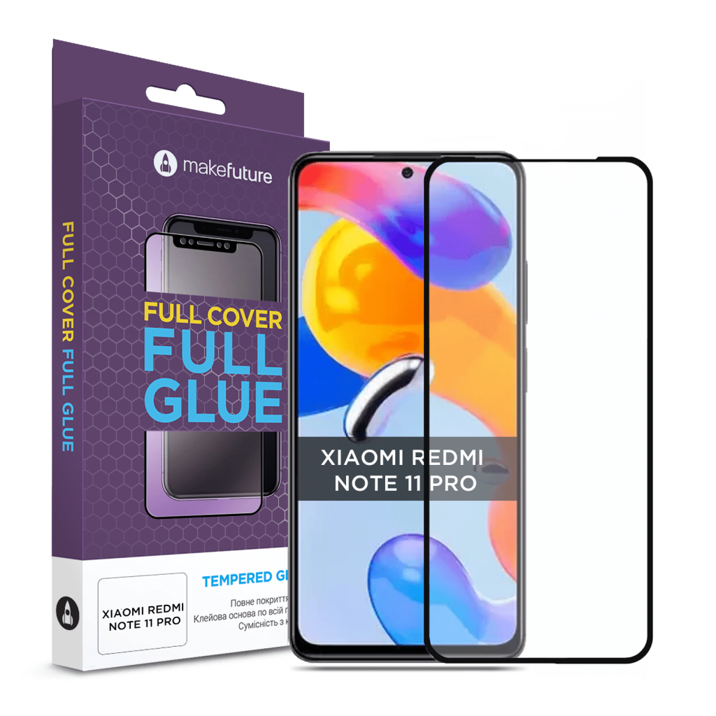 Стекло защитное MakeFuture Xiaomi Redmi Note 11 Pro (MGF-XRN11P)