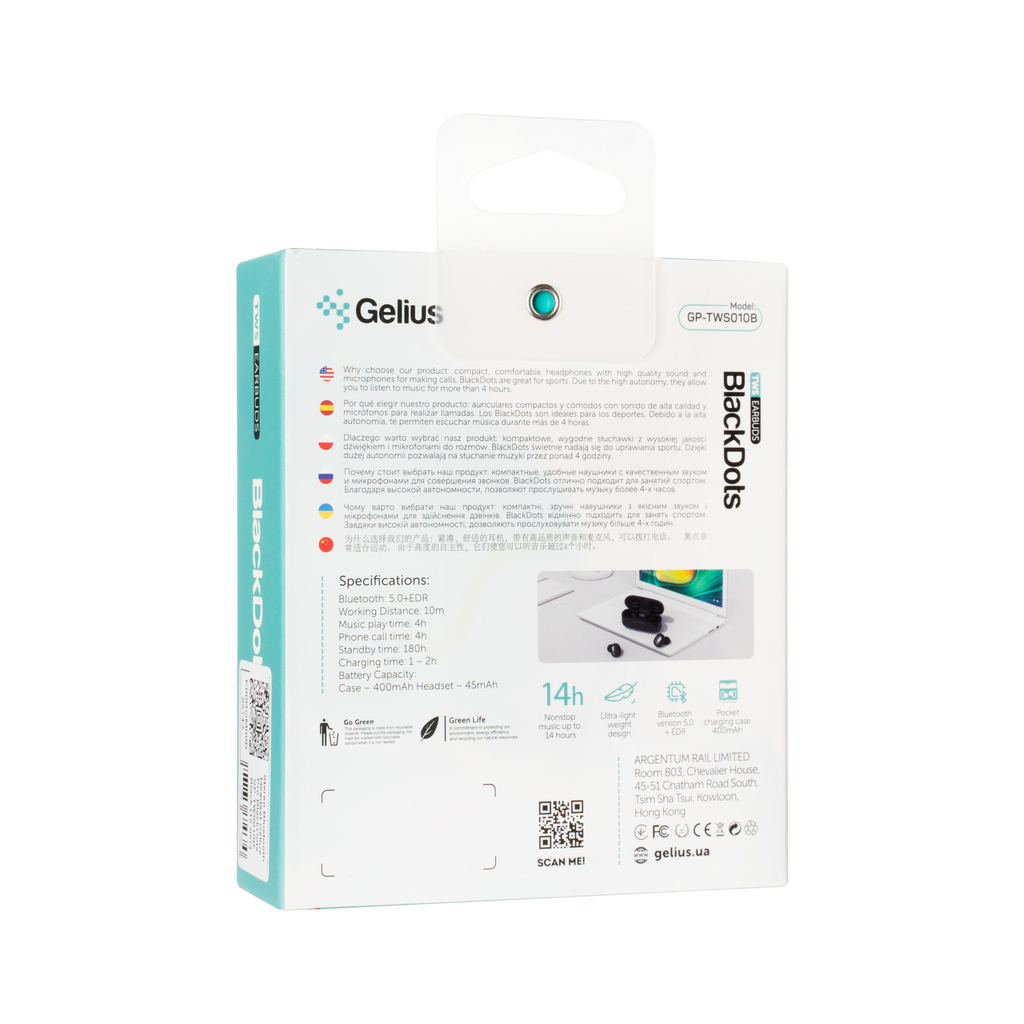 Наушники Gelius Pro BlackDots GP-TWS010B Black (00000085743) - 6