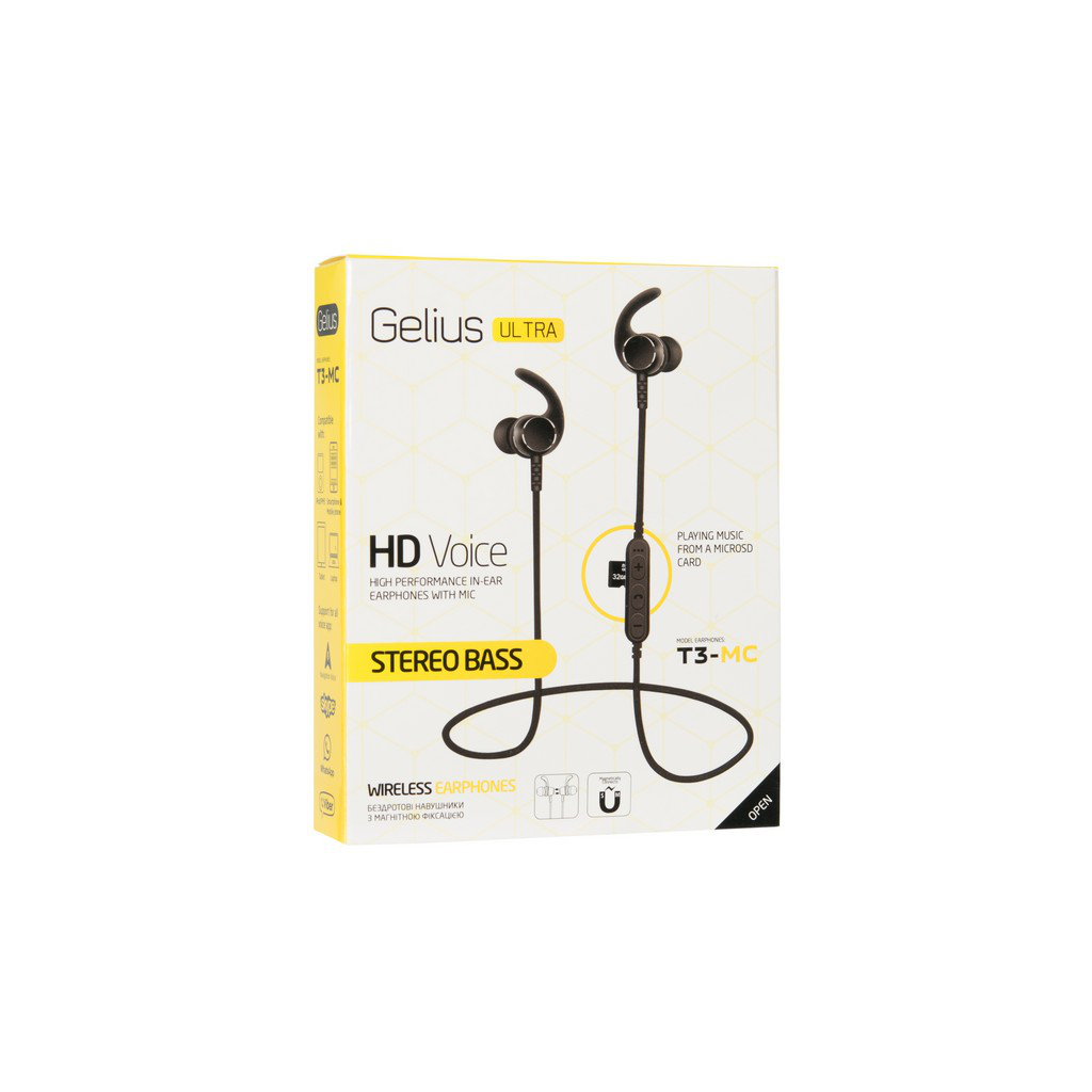 Наушники Gelius Pro Ultra T3-MC Grey with memory card (00000065101) - 1