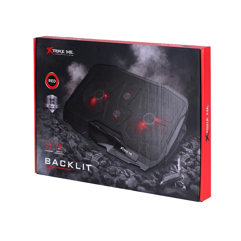 Подставка для ноутбука Xtrike FN-802 16" Red-LED (10070160) - 4