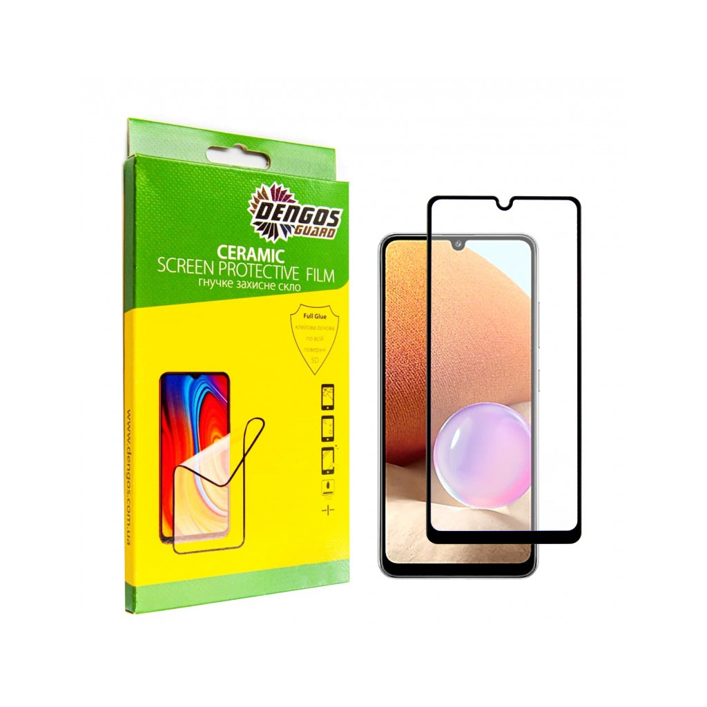 Стекло защитное Dengos Ceramic Film Samsung Galaxy A33 (black) (TGCF-16)