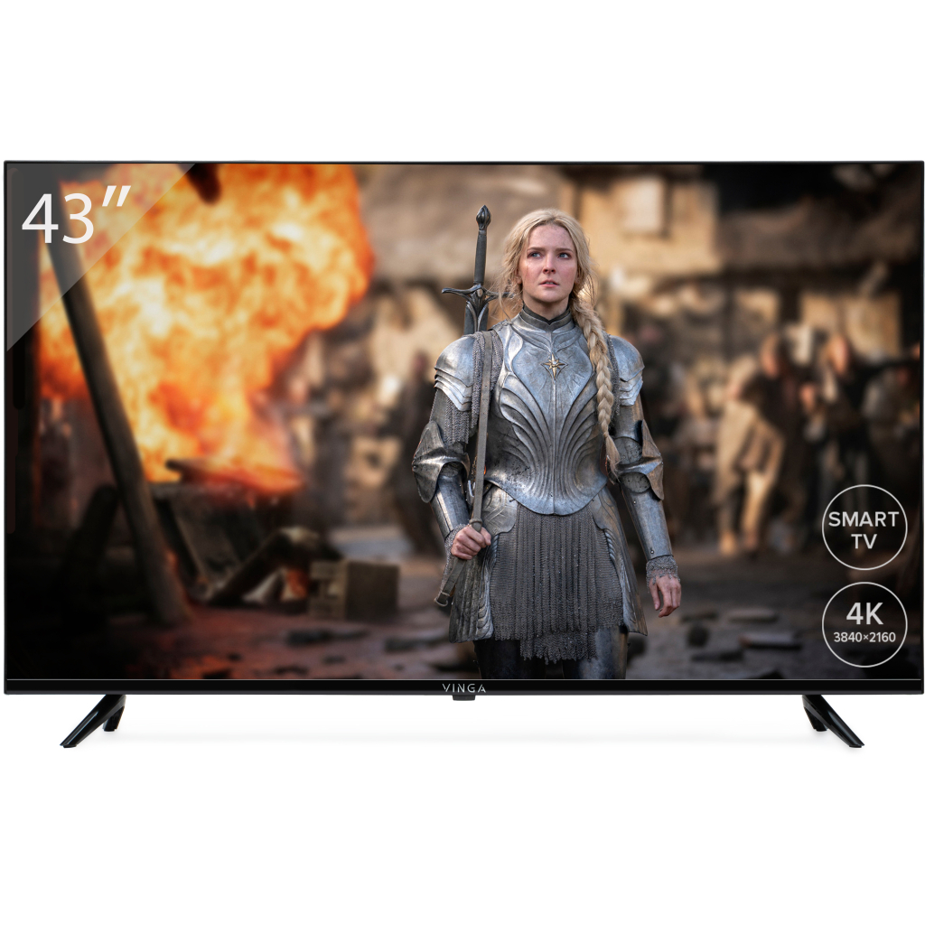 Телевизор Vinga S43UHD20B Телевизор Vinga S43UHD20B