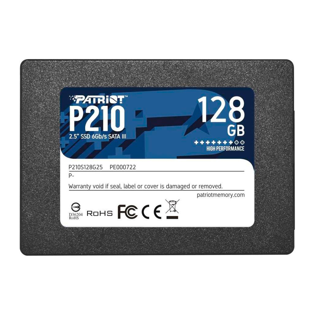 Накопитель SSD 2.5" 128GB Patriot (P210S128G25)