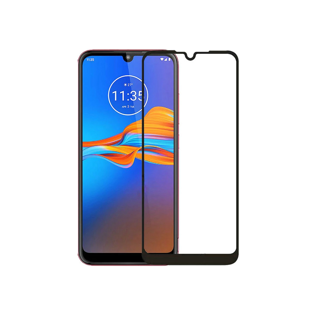 Стекло защитное PowerPlant Full screen Motorola Moto E7 Plus, Black (GL609369)