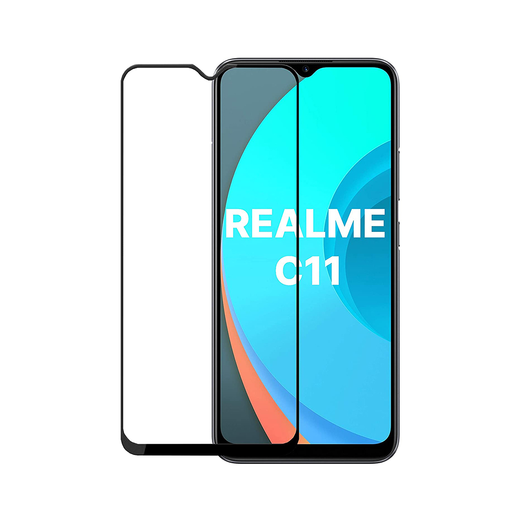 Стекло защитное PowerPlant Full screen Realme C11, Black (GL609260)