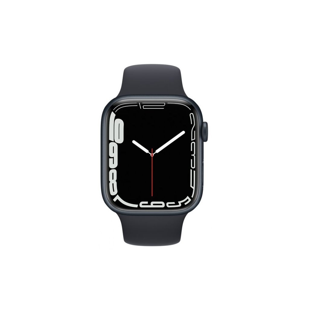 Смарт-часы Apple Watch Series 7 GPS 45mm Midnight Aluminium Case with Black S (MKN53RB/A) - 1