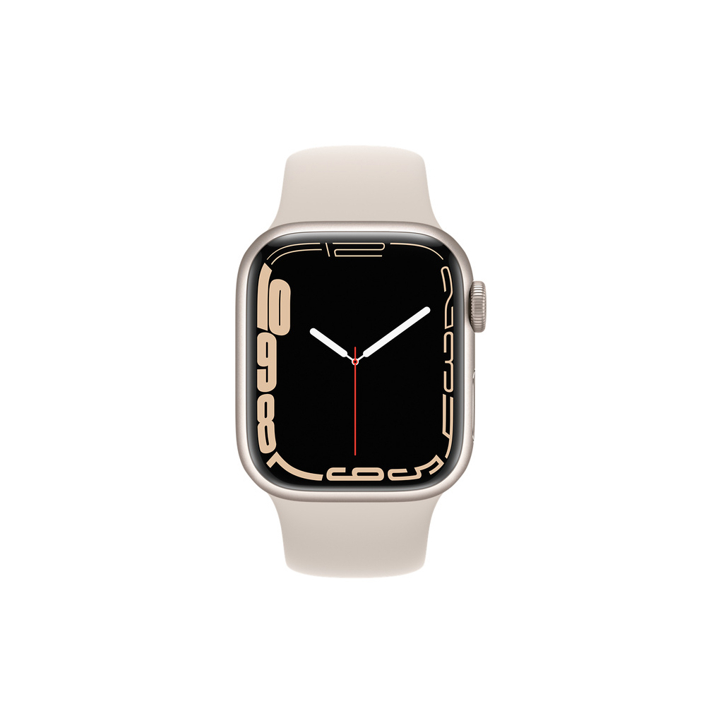 Смарт-часы Apple Watch Series 7 GPS 41mm Starlight Aluminium Case with Beige (MKMY3RB/A) - 1