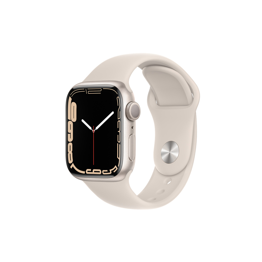 Смарт-часы Apple Watch Series 7 GPS 41mm Starlight Aluminium Case with Beige (MKMY3RB/A)