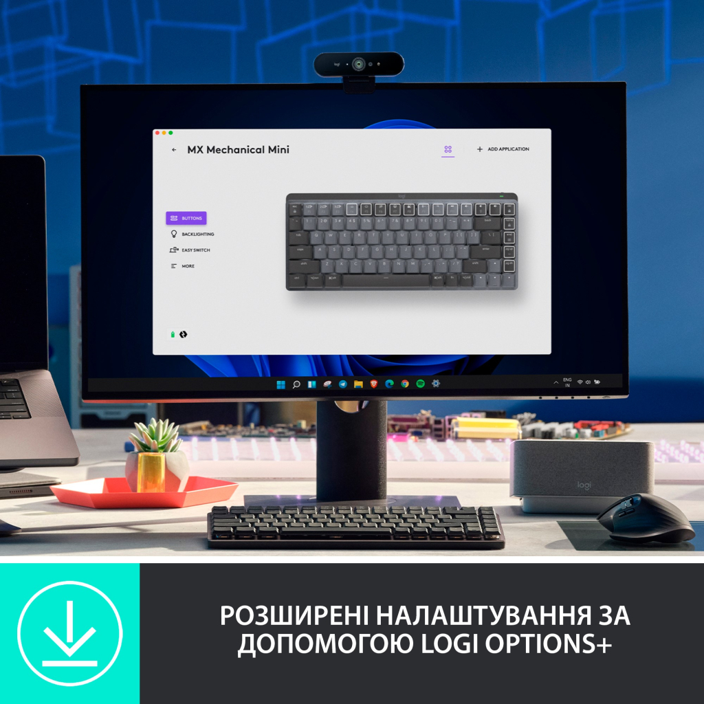 Клавиатура Logitech MX Mechanical Mini Minimalist Graphite (920-010780) - 4
