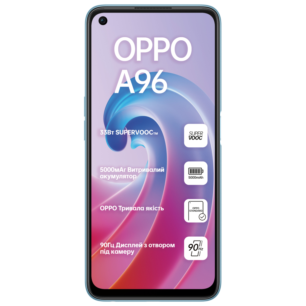 Мобильный телефон Oppo A96 6/128GB Sunset Blue (OFCPH2333_BLUE) - 3