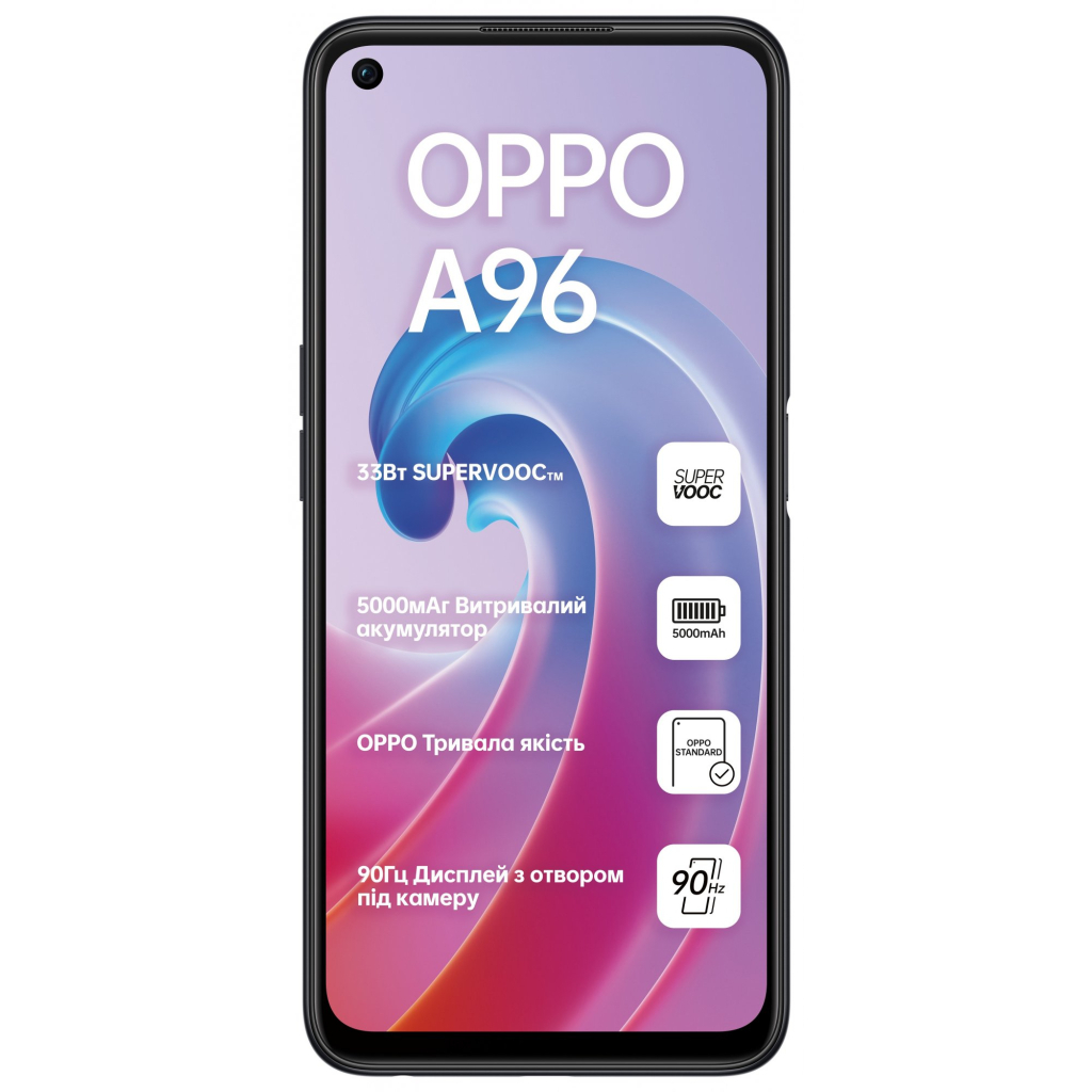 Мобильный телефон Oppo A96 6/128GB Starry Black (OFCPH2333_BLACK) - 1