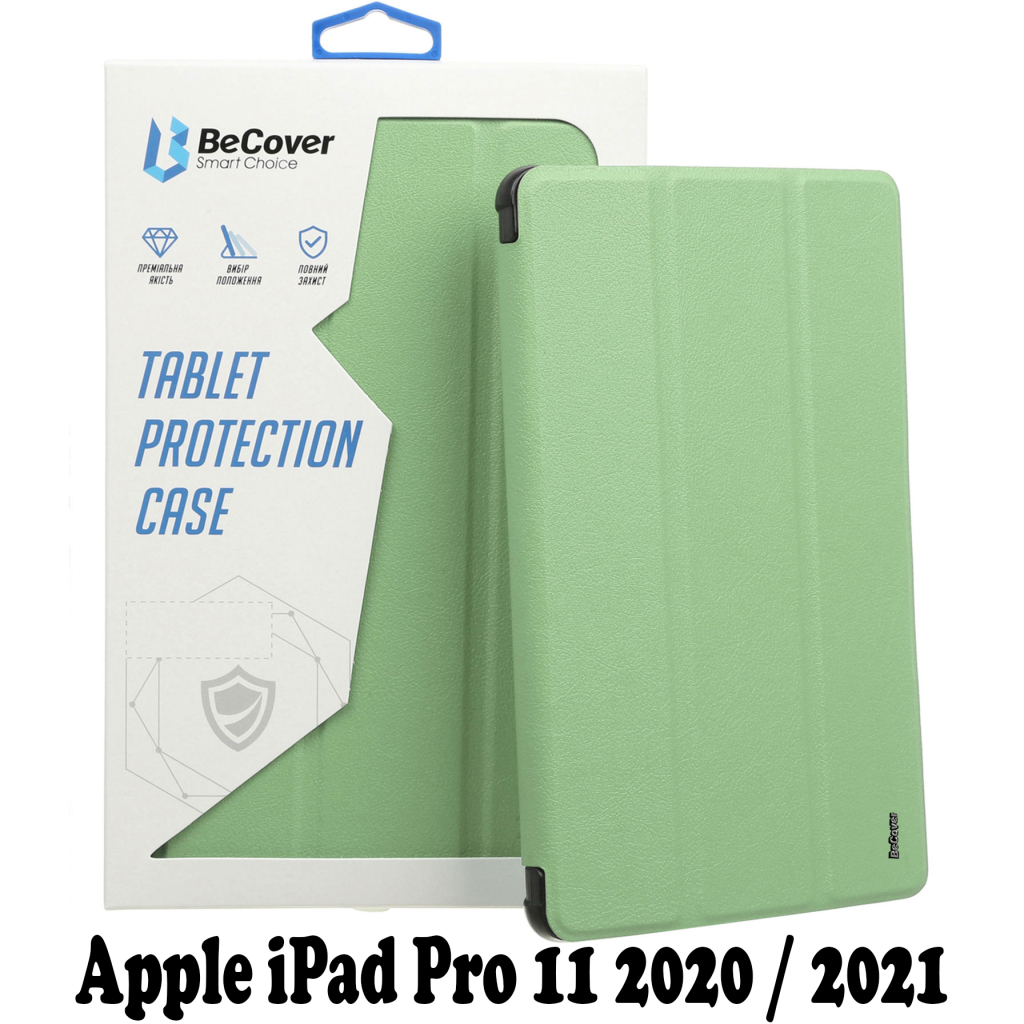 Чехол для планшета BeCover w/Apple Pencil Mount Apple iPad Pro 11 2020/21/22 Green (707528)
