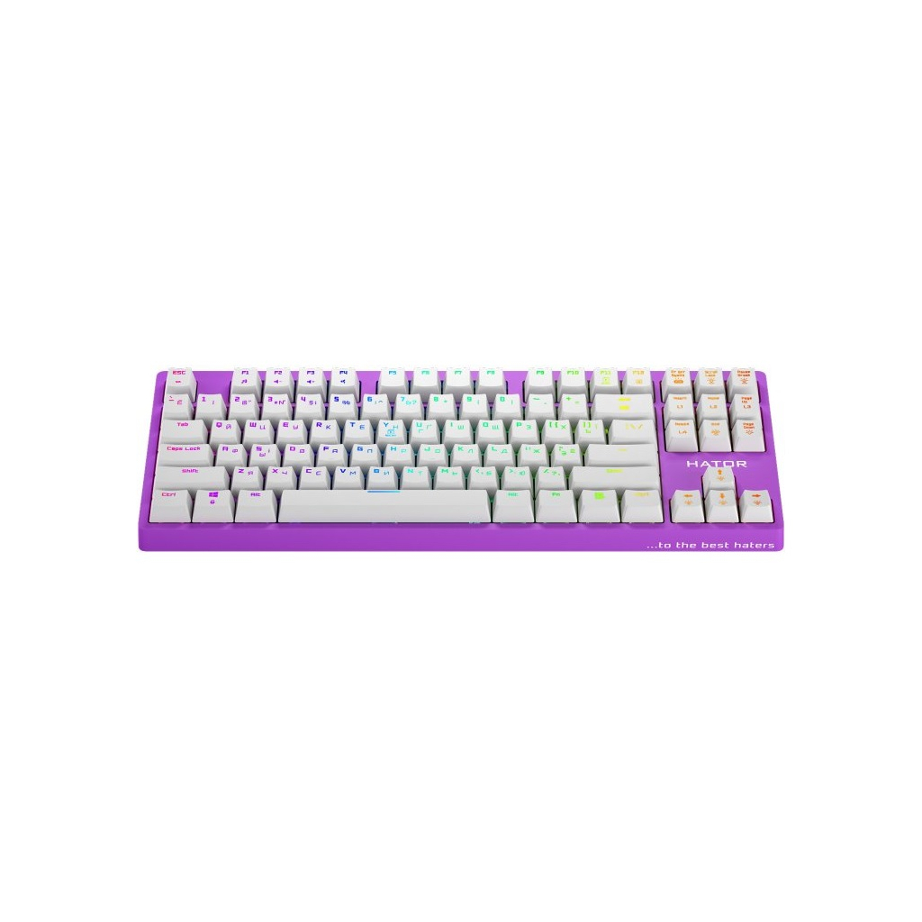 Клавиатура Hator Rockfall EVO TKL Kailh Optical Lilac (HTK-633) - 2