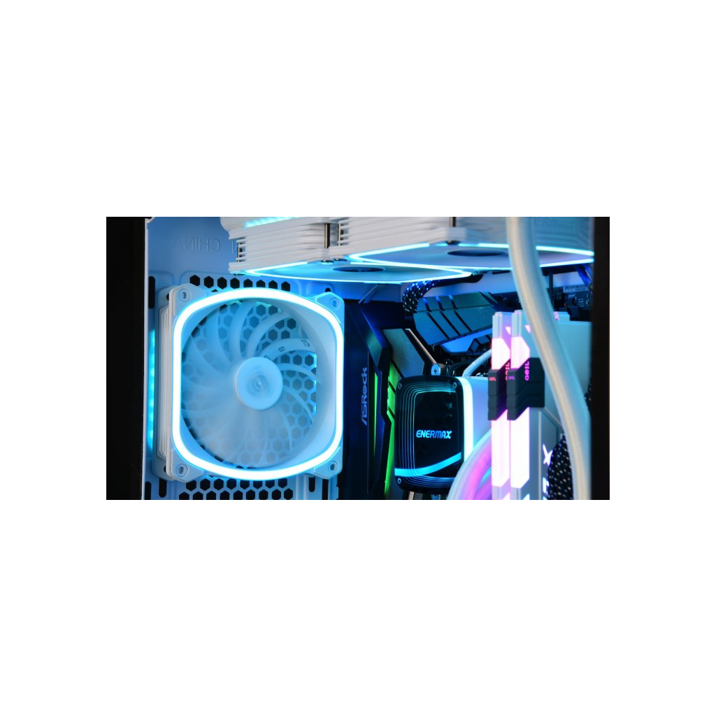 Кулер для корпуса Enermax SQUA RGB WHITE 3x 120 mm (3 PACK) (UCSQARGB12P-W-BP3) - 6