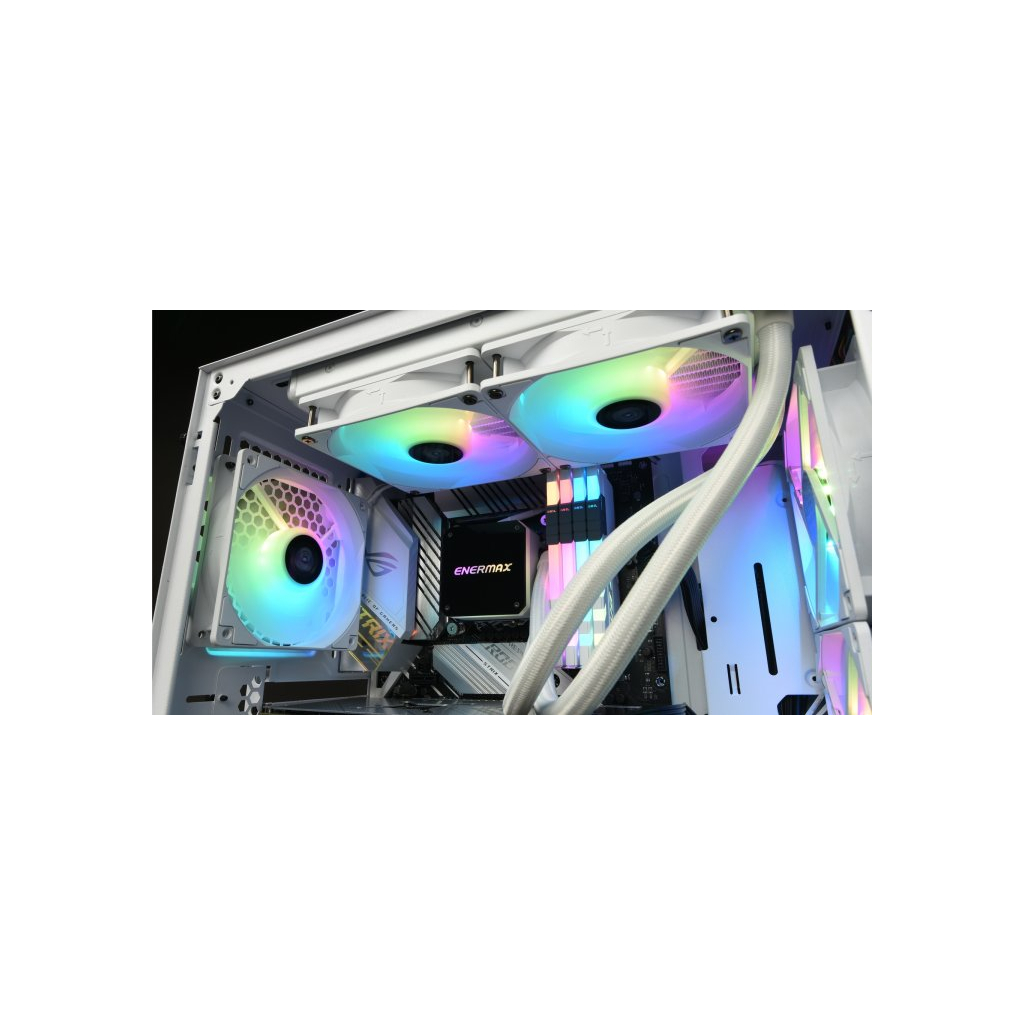 Кулер для корпуса Enermax HF120 ARGB White 3x 120 mm (3 PACK) (UCHF12PARGB-W-BP3) - 7