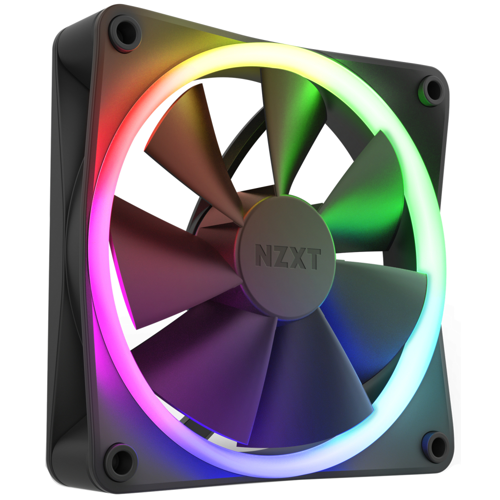 Кулер для корпуса NZXT F120RGB Triple (Black) (RF-R12TF-B1) - 1