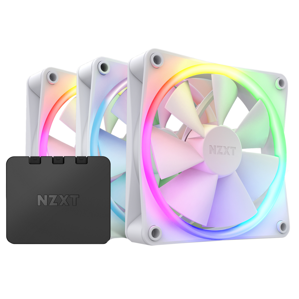 Кулер для корпуса NZXT F120RGB Triple (White) (RF-R12TF-W1)