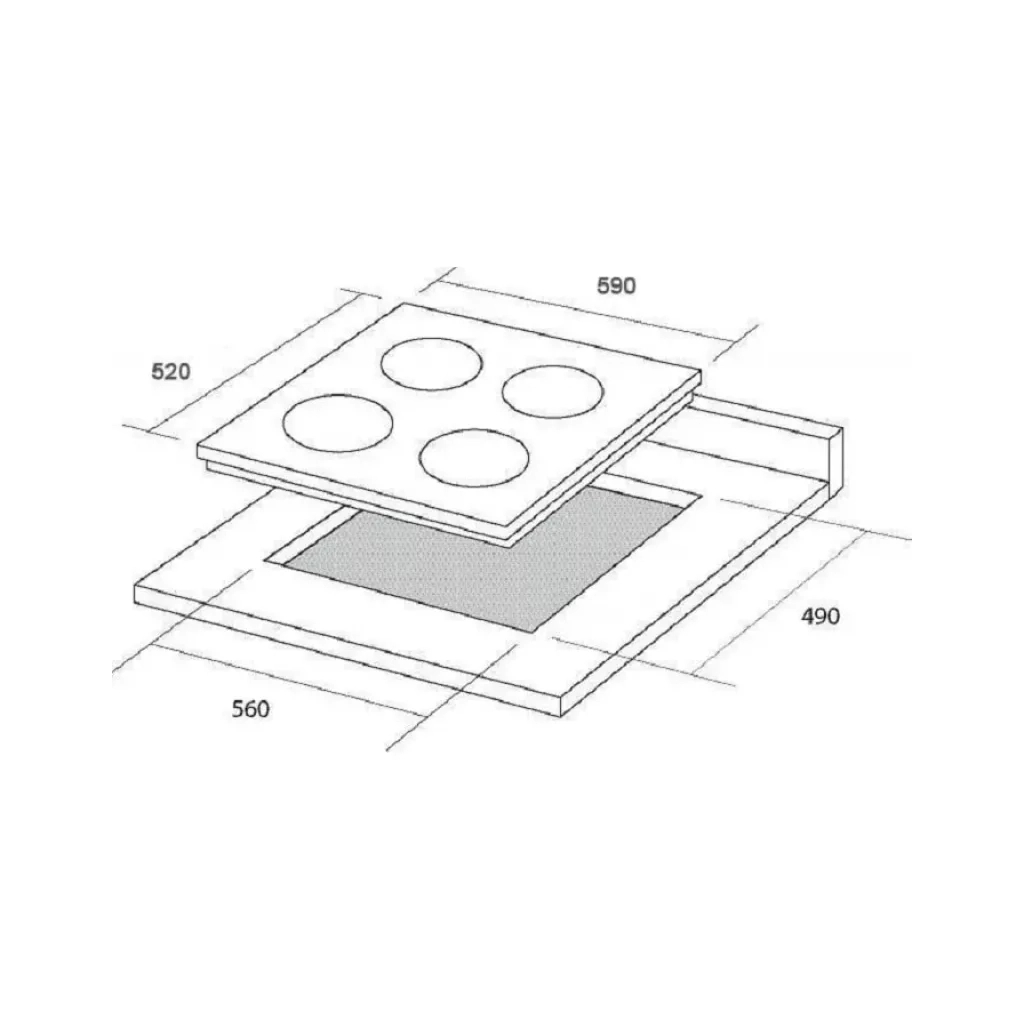Варочная поверхность Borgio 6190-17 FFD white Glass - 1