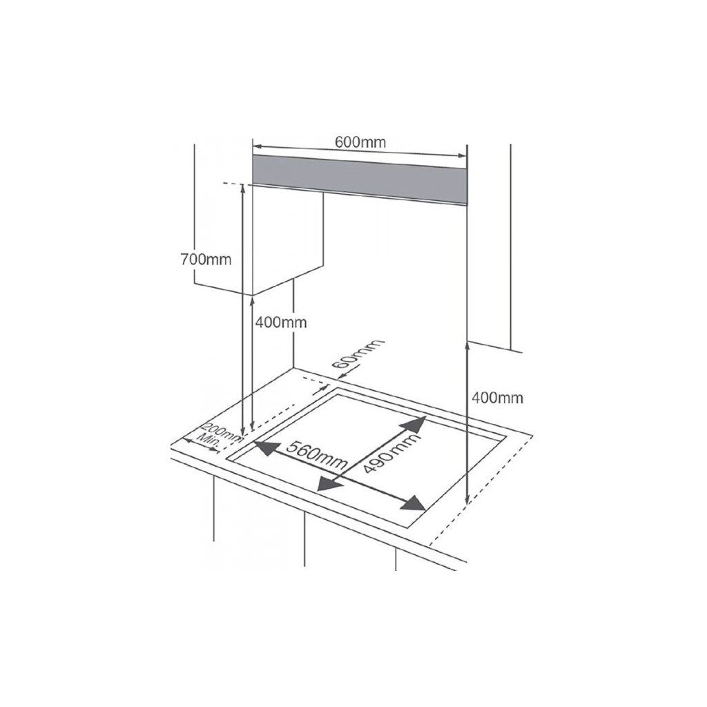 Варочная поверхность Midea MG696TGB - 4