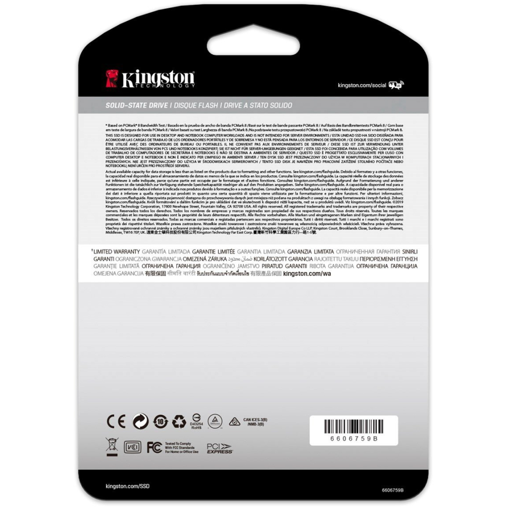 Накопитель SSD M.2 2280 2TB Kingston (SKC2500M8/2000G) - 2