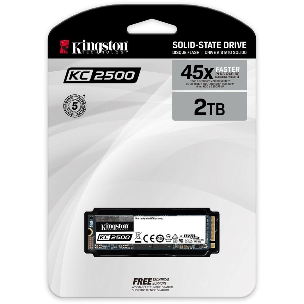 Накопитель SSD M.2 2280 2TB Kingston (SKC2500M8/2000G) - 3