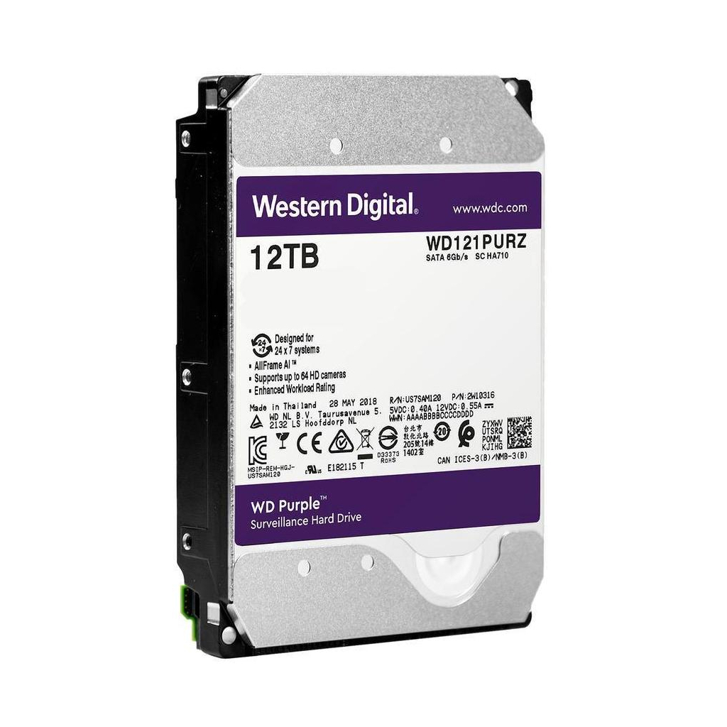 Жесткий диск 3.5" 12TB WD (WD121PURZ) - 1