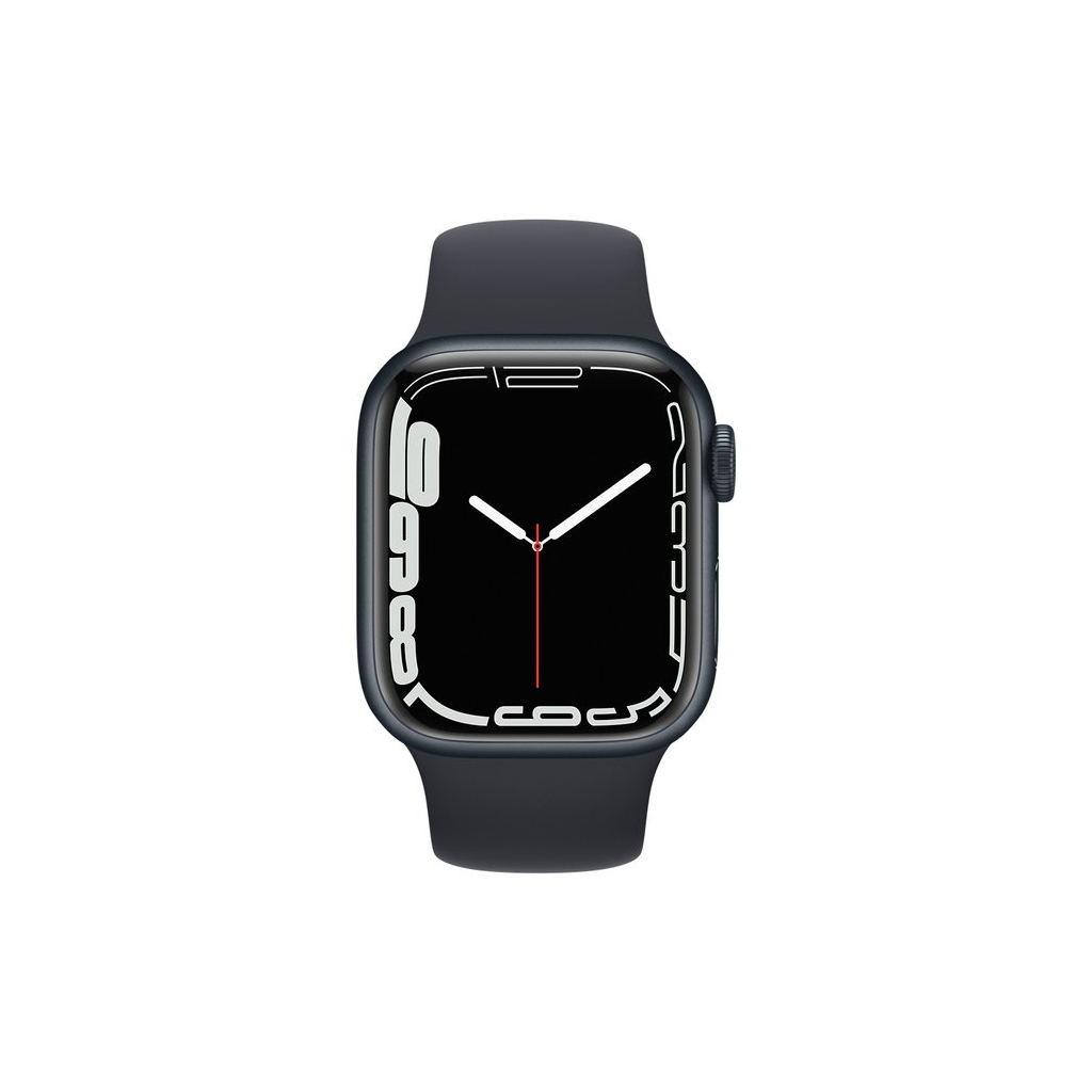 Смарт-часы Apple Watch Series 7 GPS 41mm Midnight Aluminium Case with Black S (MKMX3RB/A) - 1