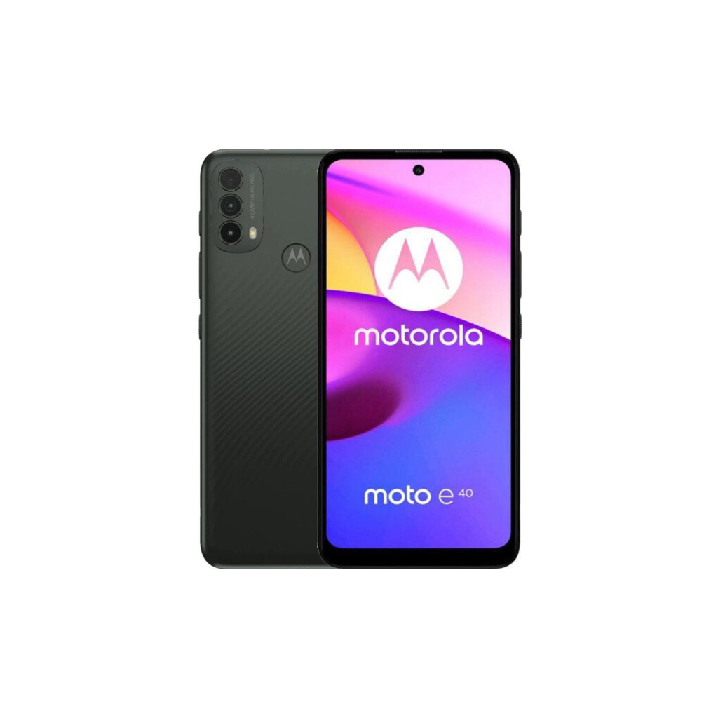 Мобильный телефон Motorola E40 4/64GB Carbon Gray