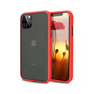 Чехол для моб. телефона MakeFuture Apple iPhone SE 2020 Frame (Matte PC+TPU) Red (MCMF-AISE20RD)
