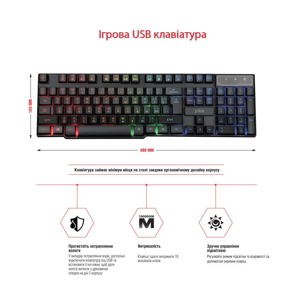 Комплект Piko GX200 USB Black (1283126489808) - 1