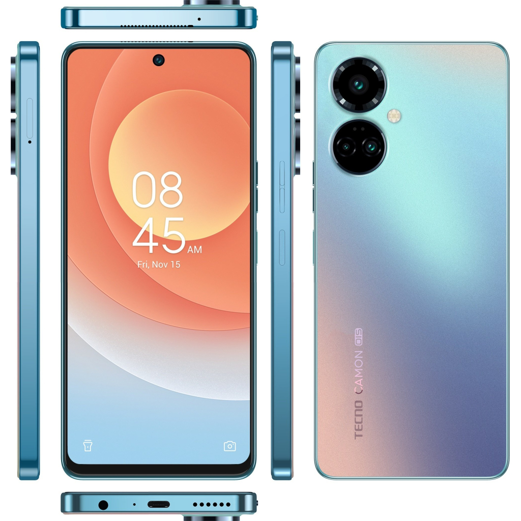 Мобильный телефон Tecno CI8n (Camon 19 Pro 8/128Gb) Polar Blue (4895180784460) - 4