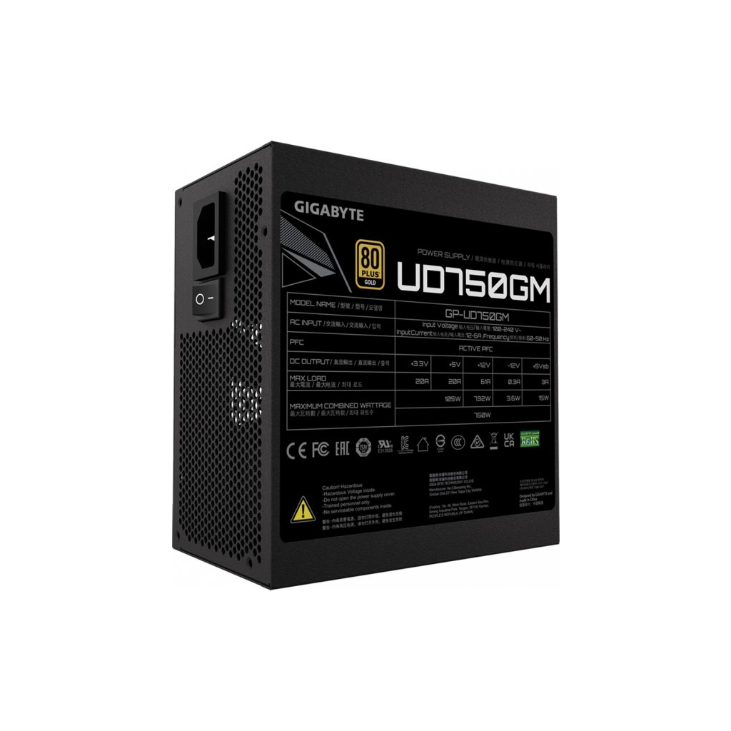 Блок питания GIGABYTE 750W (GP-UD750GM) - 3